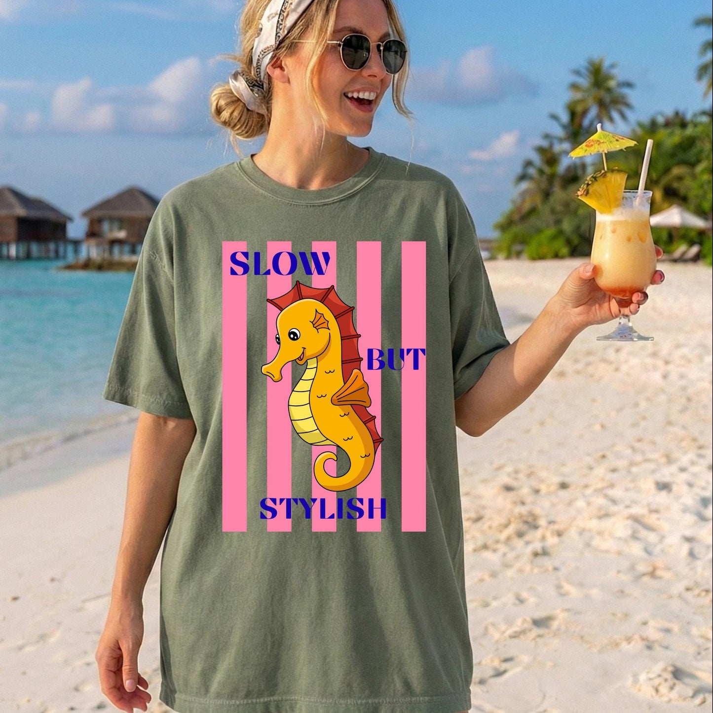Slow But Stylish Seahorse Shirt